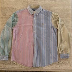 VTG Polo by Ralph Lauren Colorblock Pastel Button Up